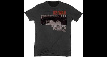 U2 - War Red Rocks Heren T-shirt - L - Zwart
