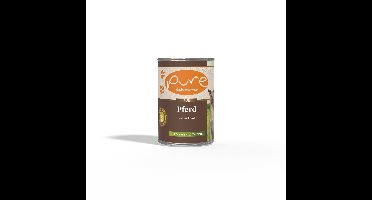 Pure – Natvoer – Paard – 6x800 gram – Hypoallergeen – Pure – Glutenvrij – Natvoer voor de gevoelige hond