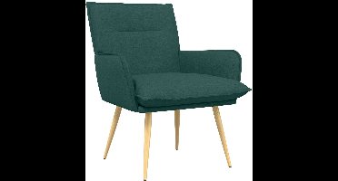 vidaXL - Fauteuil - Donkergroen - Stof