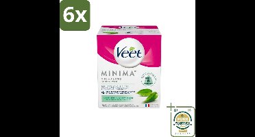 Veet - Warme Wax - Orientaalse Ontharings Wax - Minima - Groene Thee - 250ml - Voordeelverpakking - 6 stuks - Veet - Groene thee