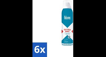 6 x Odorex – Anti-transpirant spray – Extra Dry Sensitive – 150 ml - Antitranspirant Spray - Extra Droge - Gevoelige Huid - Transpiratiegeur - Meerdaagse Bescherming
