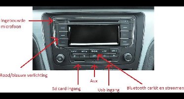 Radio Cd Speler geschikt voor Volkswagen golf  6 Polo 6R Jetta Caddy EOS Touran auto radio