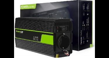 GREEN CELL Omvormer 24V naar 230V - 500W/1000W gemodificeerde sinus - INV04DE