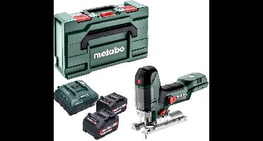 Metabo ST 18 LT 130 BL accu-decoupeerzaag 18 V 130 mm borstelloos + 2x accu 4,0 Ah + oplader + Metabox