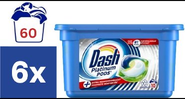 Dash Platinum Pods - 6 x 10 stuks