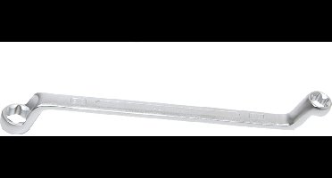 BGS dubbele ringsteeksleutel met E-profiel ringkoppen geknikt SW E14 x E18 - 2281-14X18
