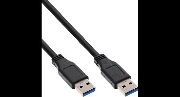 USB naar USB kabel - USB3.0 - tot 2A / zwart - 2 meter