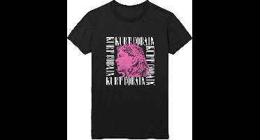Kurt Cobain - Head Shot Frame Heren T-shirt - M - Zwart