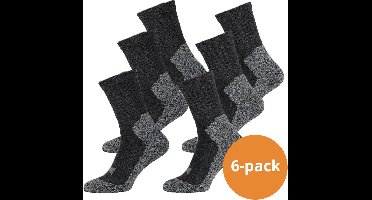 Xtreme Sockswear Hiking Sokken - 6 paar Hiking / Wandelsokken - Multi Antraciet - Maat 35/38