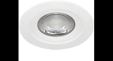 LED Inbouwspot - Kingtron - 7W 630lm 38D - IP54 Waterdicht - 840 Natuurlijk Wit 4000K - Rond - Wit