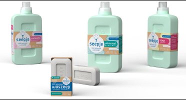 Seepje Wasmiddel Sprankelende Jasmijn Universeel - 2 x 1L - 46 wasbeurten