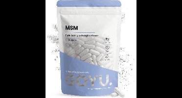 GOYU MSM 2000 mg per dagdosering 60 Capsules - MSM poeder - Vegan - Zonder toevoegingen - Lab getest - 60 dagen voorraad per zakje