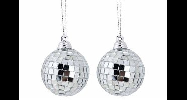 Bal Disco Zilver 7x7xh7cm Kunststof