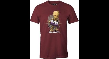 Marvel - Guardians of the Galaxy - Burgundy Men's T-shirt - I Am Groot - S