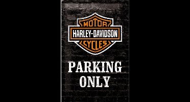 Harley davidson parking only Metalen wandplaat 20-30