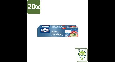 20 x Toppits – Safeloc Zip-Diepvrieszakken – 3 Liter – 15 Zakjes - Grootverpakking - Vaatwasstrips - Diepvrieszakken - Dubbele Sluiting - Voedselbescherming - Invriezen - Opwarmen