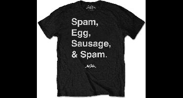 Monty Python - Spam Heren T-shirt - S - Zwart