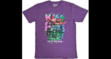 Kiss - End Of The Road Colour Pop Heren T-shirt - XL - Paars