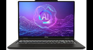 MSI VenturePro 16 A2RWFG-052NL Intel Core 9 270H Netbook 40,6 cm (16") 2K 64 GB DDR5-SDRAM 1 TB SSD NVIDIA GeForce RTX 5060 Wi-Fi 6E (802.11ax) Windows 11 Pro Grijs