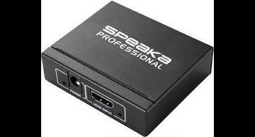 SpeaKa Professional 2 poorten HDMI-splitter 3D-weergave mogelijk 1920 x 1080 Pixel Zwart