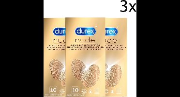 Durex Condooms Nude 10st - 3 Stuks - Voordeelverpakking