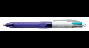 Balpen bic 4 kleuren grip fashion