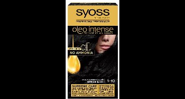 Syoss - Oleo Intense Hair Dye Permanently Coloring From Oils 1-10 Intense Black