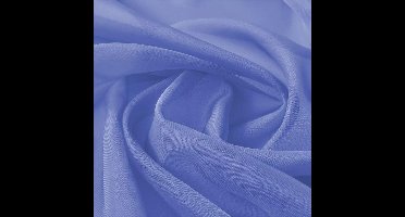 vidaXL - Stof - voile - 1,45x20 - m - koningsblauw