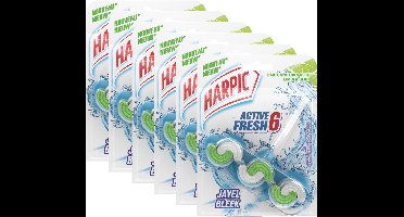 Harpic Active Fresh 6 Bleek - Toiletblok - 6 stuks - Grootverpakking