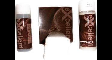 Ledercrème | Leer reiniging en onderhoud | 2 x 150 ml | kleur 020 Medium-blue