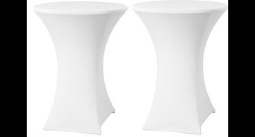 Maxx Statafelrok - Statafelhoes - Stretch - ∅80-85 x 110 cm - 2 stuks - WIT