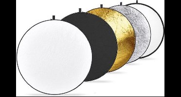 Reflectiescherm - Reflectiescherm Fotografie - Reflectiefilter - Foto Reflector - Licht Vervormer - 5 in 1 - 80cm - PULUZ