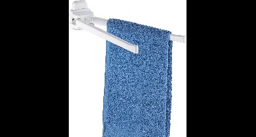Wenko Handdoekhouder Pure 2-haaks 11 X 43 Cm Abs Wit
