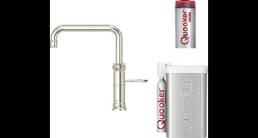 Quooker Classic Fusion Square - Combi+ - Cube - Nikkel Glans