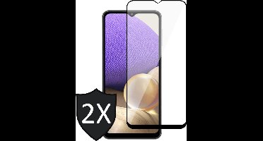 Screenprotector geschikt voor Samsung A32 5G - 2x FullGuard Glas Screen Protector