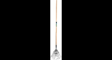 MM Eurotool Professionele gazonhark met 20 ronde tanden en steel 160 cm
