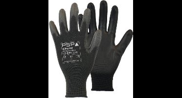 Werkhandschoen PSP zwart PU poly 10-610