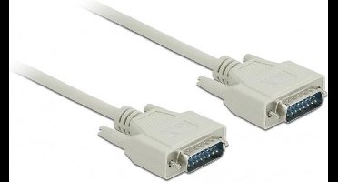 Gameport kabel 15-pins SUB-D kabel - Vertind koperen aders / beige - 1 meter