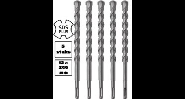 5 stuks SDS+ betonboor 12 X 260 MM