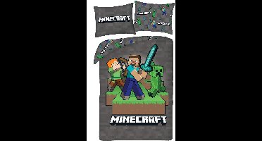 Minecraft Dekbedovertrek Sword - 140 x 200 cm - 70 x 90 cm - Polyester