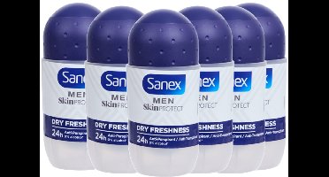 Sanex Men Skin Protect Dry Freshness – Anti-Transpirant – 55 ml – 6-Pack