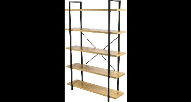 ERRO Boekenrek - boekenkast - boekenplank - 5 planken - 120x33x178