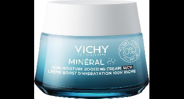 Vichy Minéral 89 100U Hydraterende Rijke Crème Zonder Parfum - Voor een normale tot droge huid - 50ml