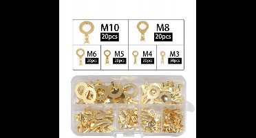 Set oogverbinders (M3-M10) 150 stuks in een koffer