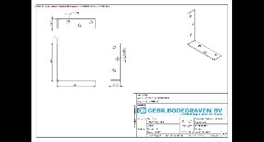 GB stoelhoek 80x20x2.0 verzinkt