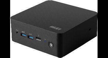 MSI Cubi NUC 1M-003EU - Mini PC - Core 3 100U - 8 GB DDR5 RAM - 512 GB SSD - W11 Pro - Zwart