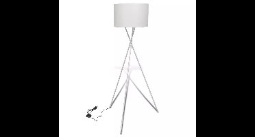 vidaXL - Tripod - Vloerlamp - Wit