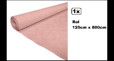 Tafelrol tafelkleed licht roze 120cm x 800cm papier - Party diner food festival eten fun thema feest party