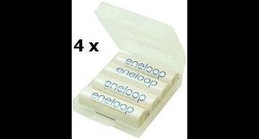 16 x AA Panasonic Eneloop batterijen - 1900mAh