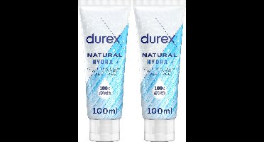 Durex - Glijmiddel - Natural - Hydraterend - 100% natuurlijk - 100ml x2
